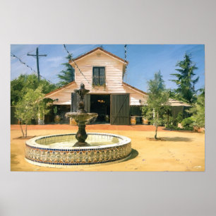 Poster Peinture de ranch de crique d'Apple
