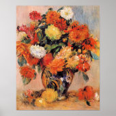 Poster peinture de Renoir, Vase de Fleurs, (Devant)