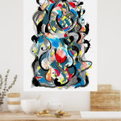 Poster Peinture de rêve galaxie (Cuisine)