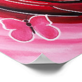 Poster Peinture de rose papillon par Alfred Fox (Coin)