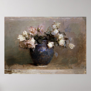 Poster Peinture de Roses (1890) en haute résolution par A