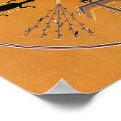 Poster Peinture de sable Tribal amérindien (Coin)