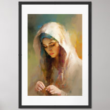 Peinture de Sainte Marie, l'auteur des noeuds