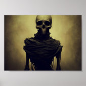 Poster Peinture de squelette d'horreur (Devant)