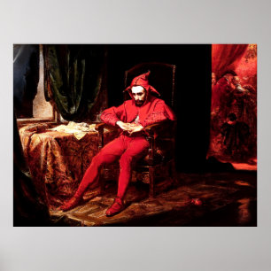 Poster Peinture de Stanczyk par l'artiste polonais Jan Ma
