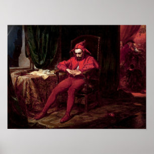 Poster Peinture de Stanczyk par l'artiste polonais Jan Ma