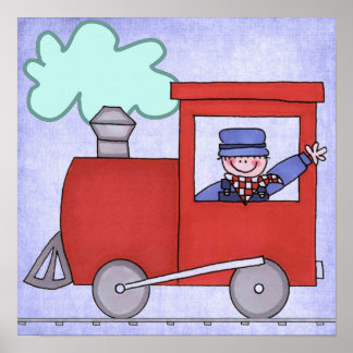 Poster Peinture de toile de train