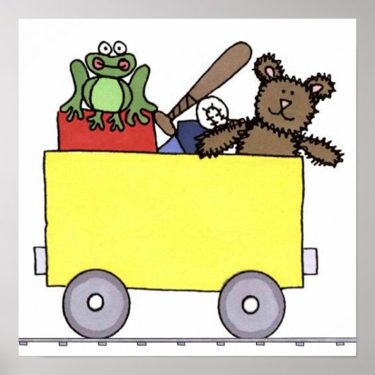 Poster Peinture de toile de train (Devant)