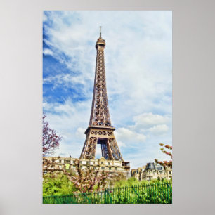 Poster Peinture de Tour Eiffel
