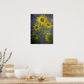Poster Peinture de tournesol d'art fin Imprimer "Appariti (Cuisine)