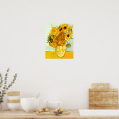 Poster Peinture de tournesol jaune de Vincent Van Gogh 18 (Cuisine)