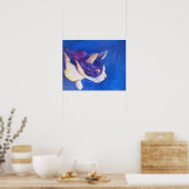 Poster Peinture de Tuxedo Chat pour animaux de com (Cuisine)