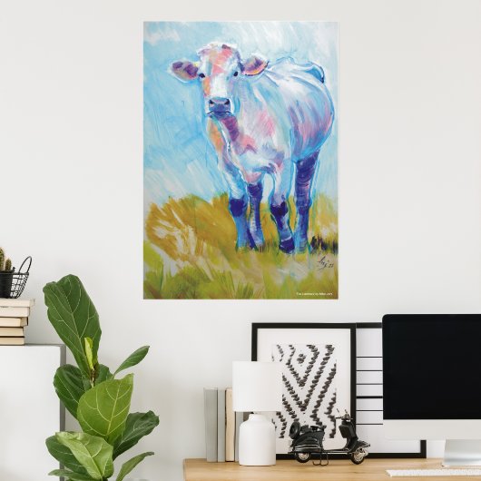 Poster Peinture de vache (Bureau à domicile)