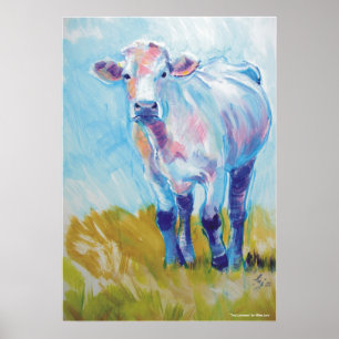 Poster Peinture de vache