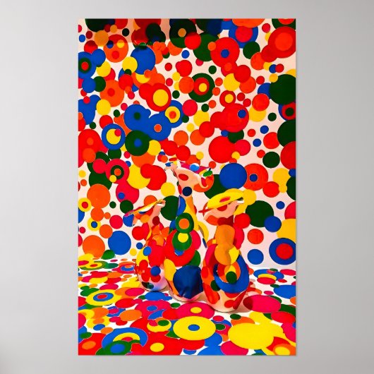 Poster Peinture de Yayoi Kusama (Devant)
