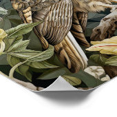 Poster Peinture décorative de hibou (Coin)