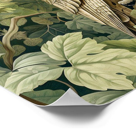 Poster Peinture décorative de hibou (Coin)