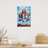 Poster Peinture des Amérindiens par Serdar Hizli (Cuisine)