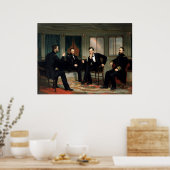 Poster Peinture des dirigeants syndicaux de la guerre civ (Cuisine)