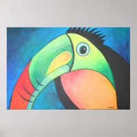Peinture dessinée Toucan Childlike