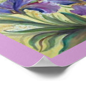 Poster Peinture d'iris romantique (Coin)
