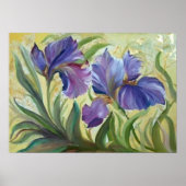 Poster Peinture d'iris romantique (Devant)