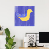Poster peinture d'oiseaux (Bureau à domicile)