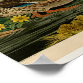 Poster Peinture d'oiseaux de Mallard Duck Audubon (Coin)