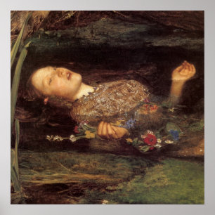 Poster Peinture d'Ophelia
