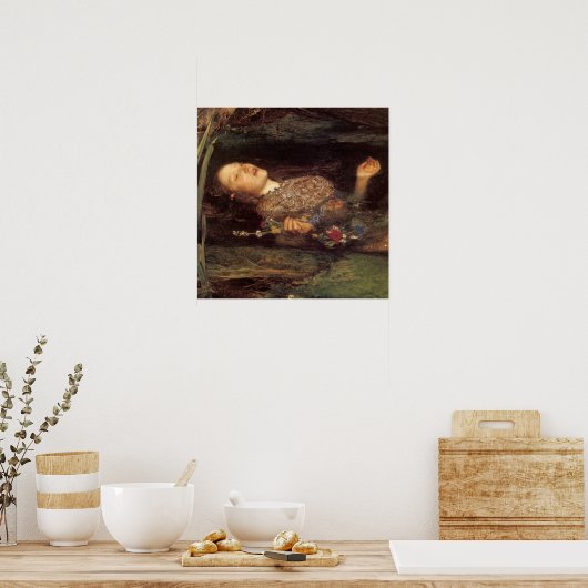 Poster Peinture d'Ophelia (Cuisine)