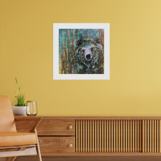 Poster Peinture d'ours de la forêt
