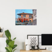 Poster Peinture du marché du poisson vénitien (Bureau à domicile)