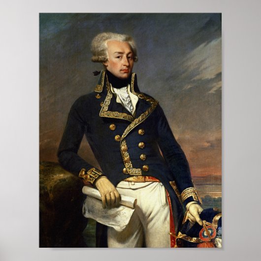 Poster Peinture du marquis de Lafayette (Devant)