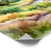 Poster Peinture du parc national du Grand Teton (Coin)