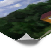 Poster Peinture du phare de Cape Hatteras (Coin)