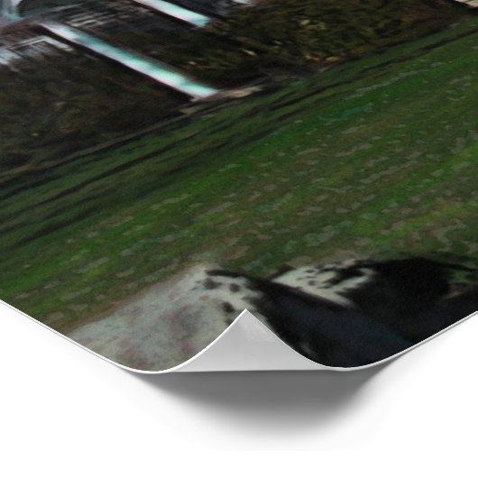 Poster Peinture du phare Morgan Point Imprimer (Coin)