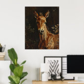 Poster Peinture du poulain nouveau-né (Bureau à domicile)