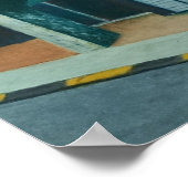 Poster Peinture d'un ancien chalet vert (Coin)