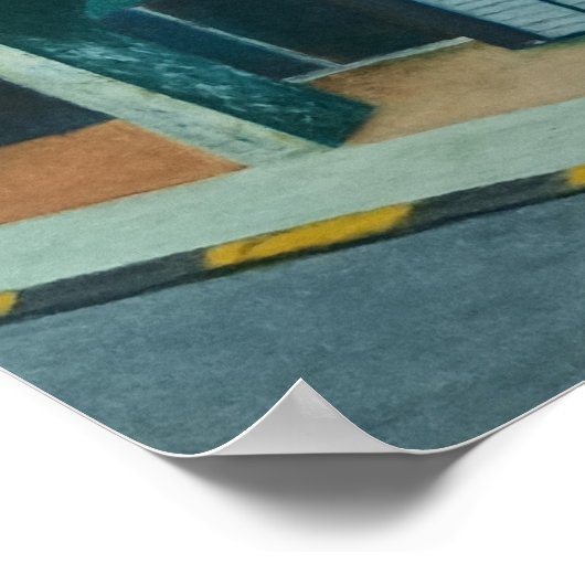 Poster Peinture d'un ancien chalet vert (Coin)