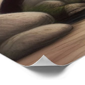 Poster Peinture D'Un Arbre De Fleur De Cerisier À Un Pont (Coin)