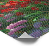 Poster Peinture D'Un Gazebo Couvert De Fleur En Été (Coin)