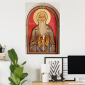 Poster Peinture D'Un Saint Âgé (Bureau à domicile)