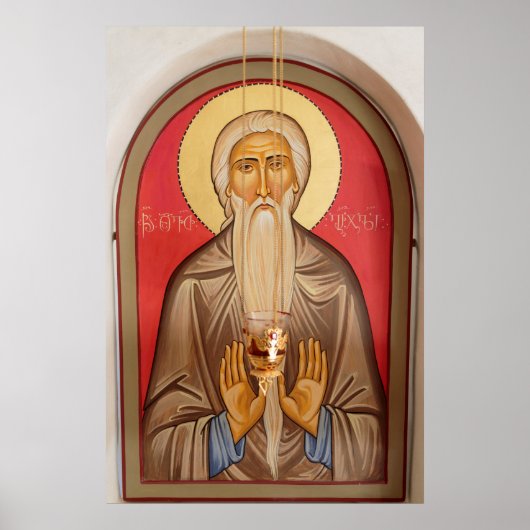 Poster Peinture D'Un Saint Âgé (Devant)