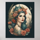 Poster Peinture d'une femme (Devant)