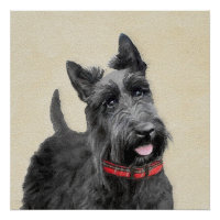 Peinture écossaise Terrier - Cute Original Chien A