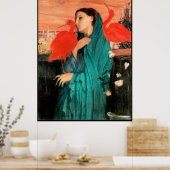 Poster Peinture Edgar Degas, Jeune femme avec Ibis (Cuisine)