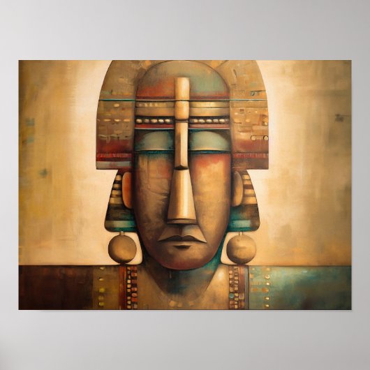 Poster Peinture égyptienne vintage (Devant)
