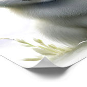 Poster Peinture en Aquarelle 3D de renard arctique (Coin)