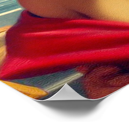 Poster Peinture en couple rétro des années 1950 (Coin)