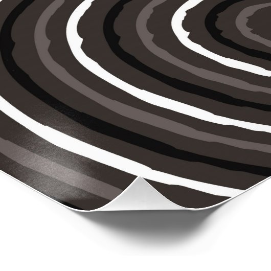 Poster Peinture en ligne autochtone (Coin)